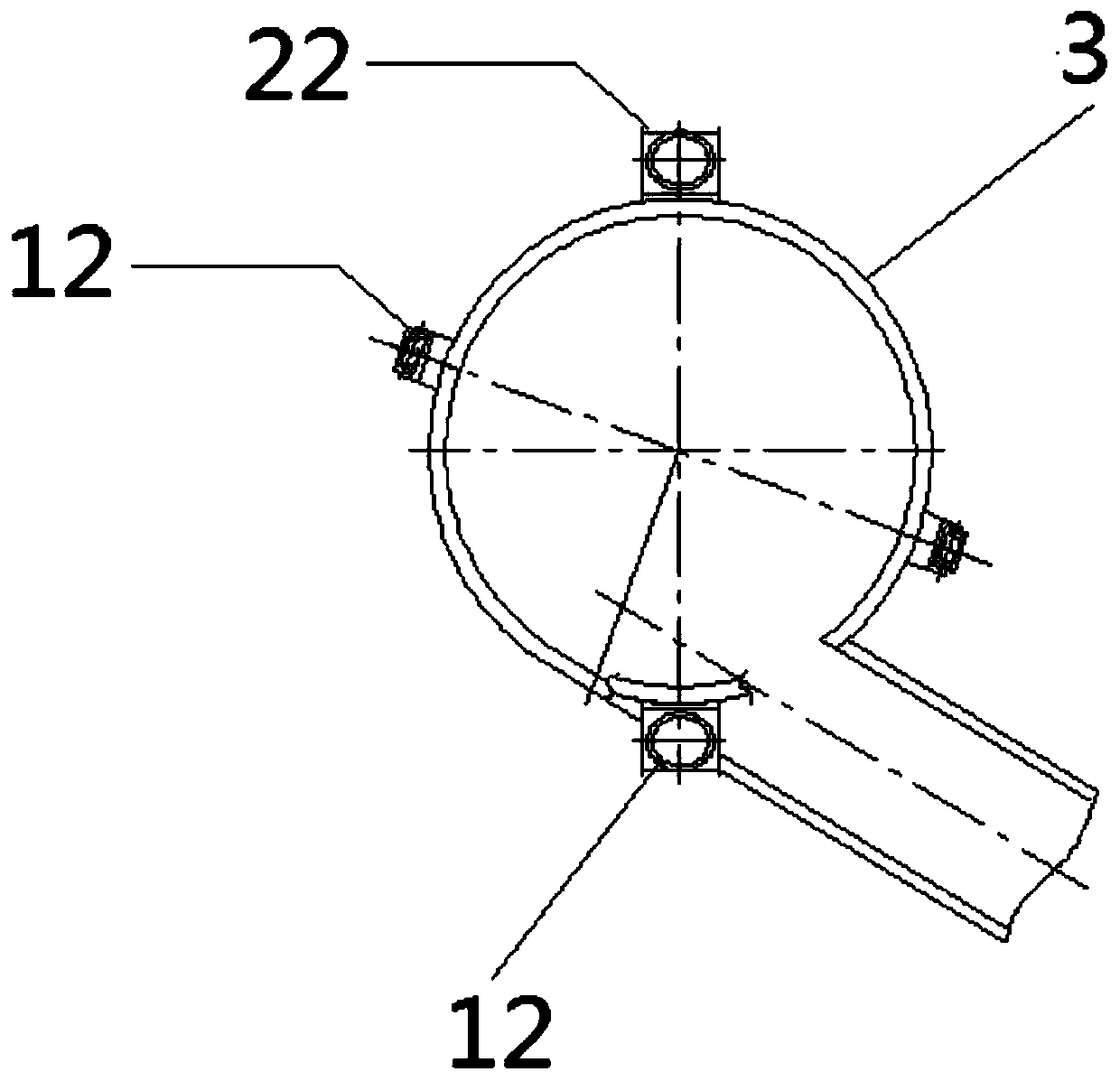 High-efficiency low-nitrogen environment-friendly decomposing device