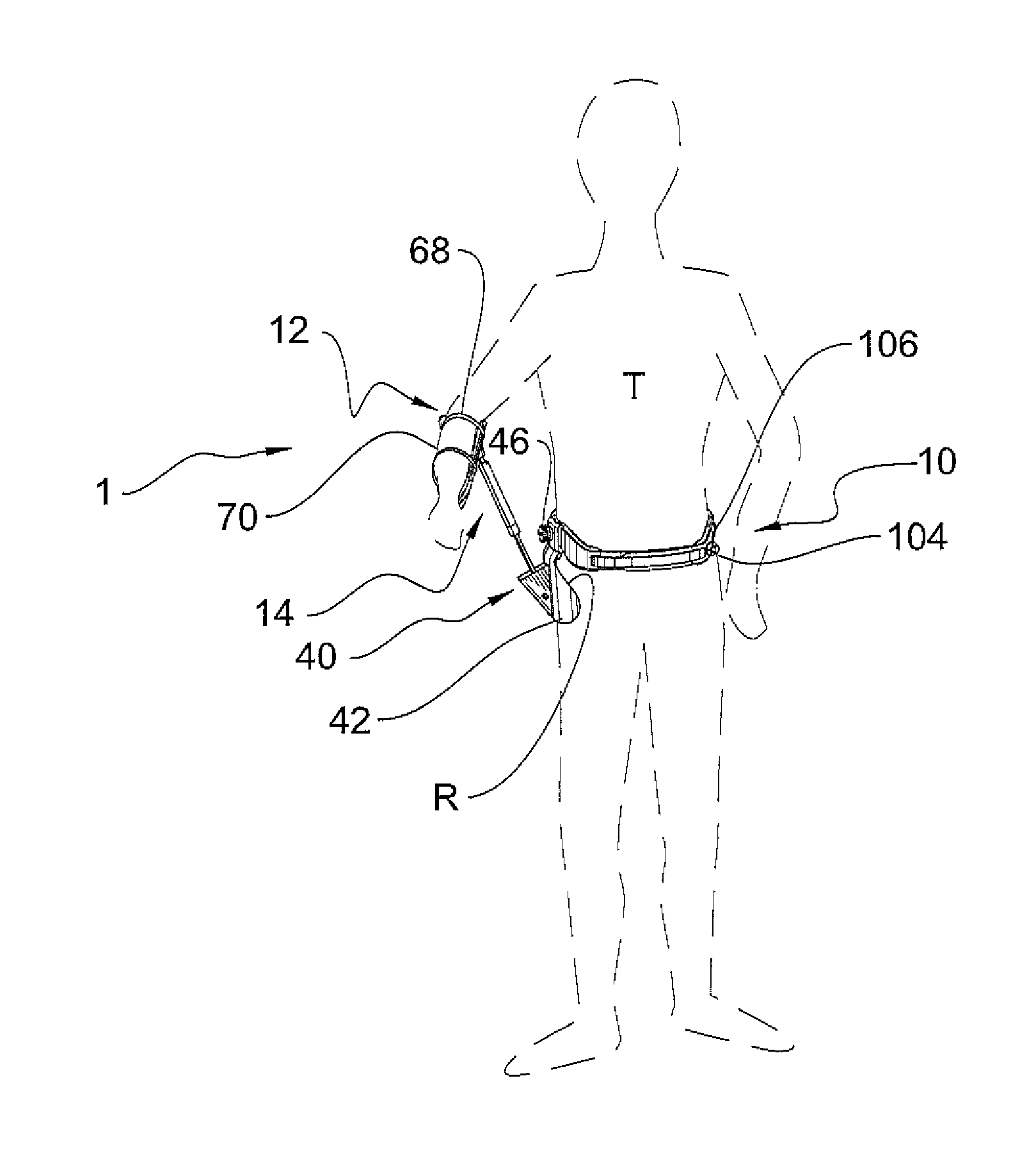 Dynamic shoulder orthosis with rehabilitating adduction