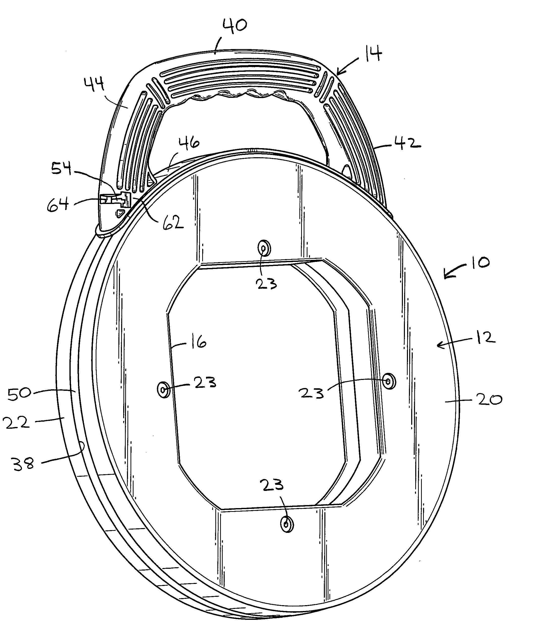 Fish tape handle with continuous belt