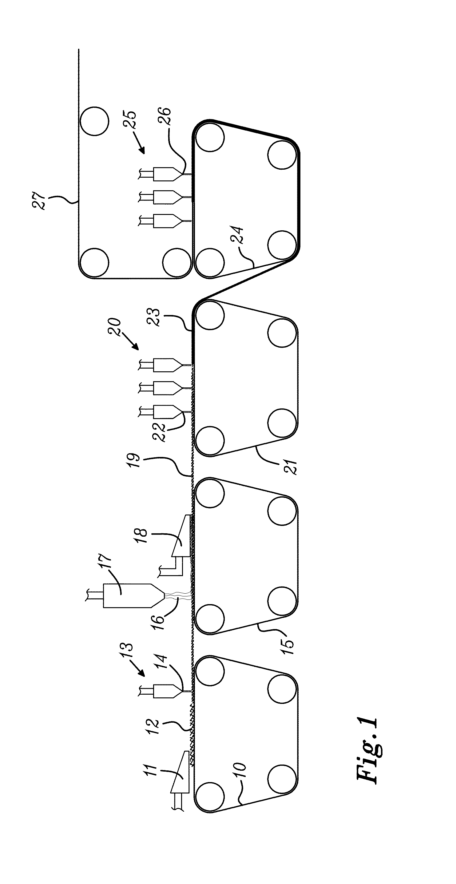 Method of producing a hydroentangled nonwoven material