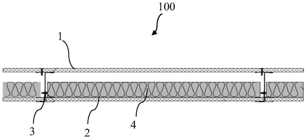 Shaftway wall and mounting method thereof