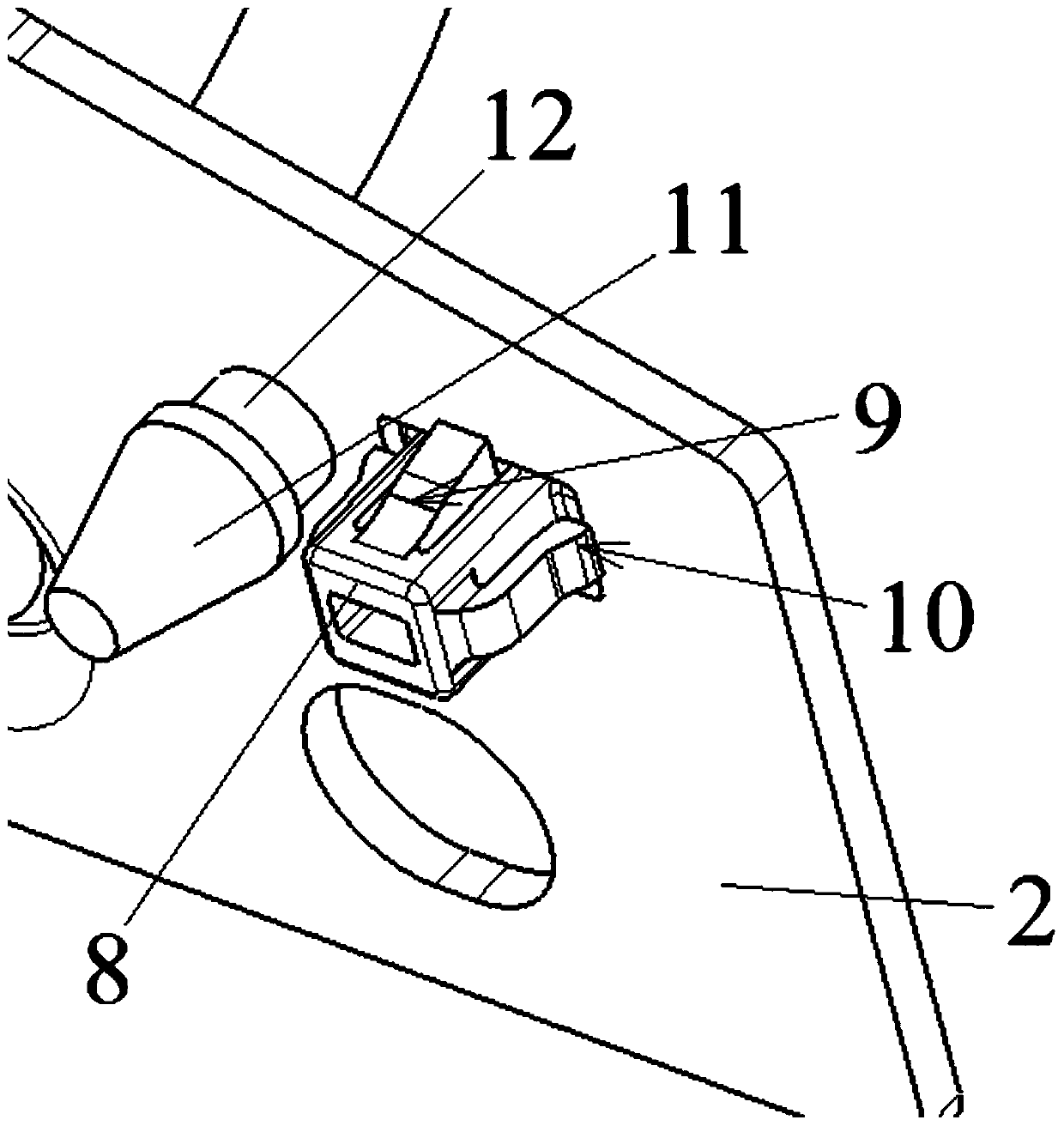 An openable and tightened back door lock capable of ensuring meshing performance and an assembly method