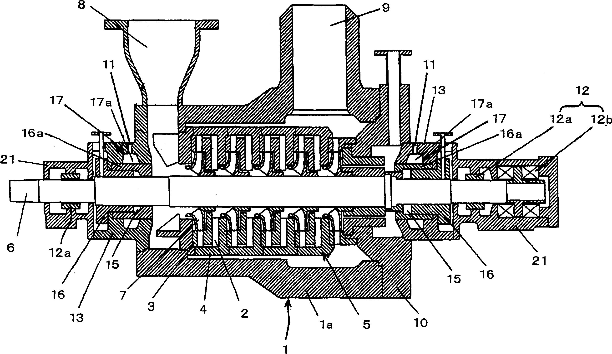 Industrial pump and manufacturing method thereof