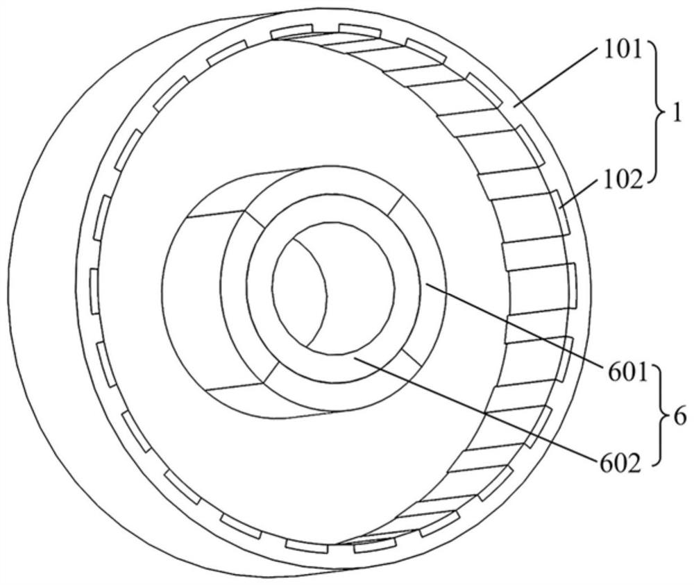 Two-stage magnetic gear transmission motor for robot joints