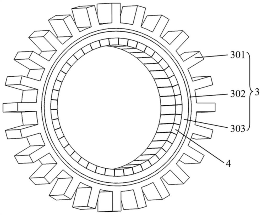 Two-stage magnetic gear transmission motor for robot joints