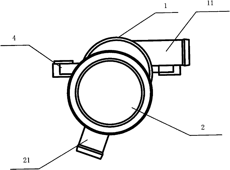 Oil-gas separator of automobile diesel