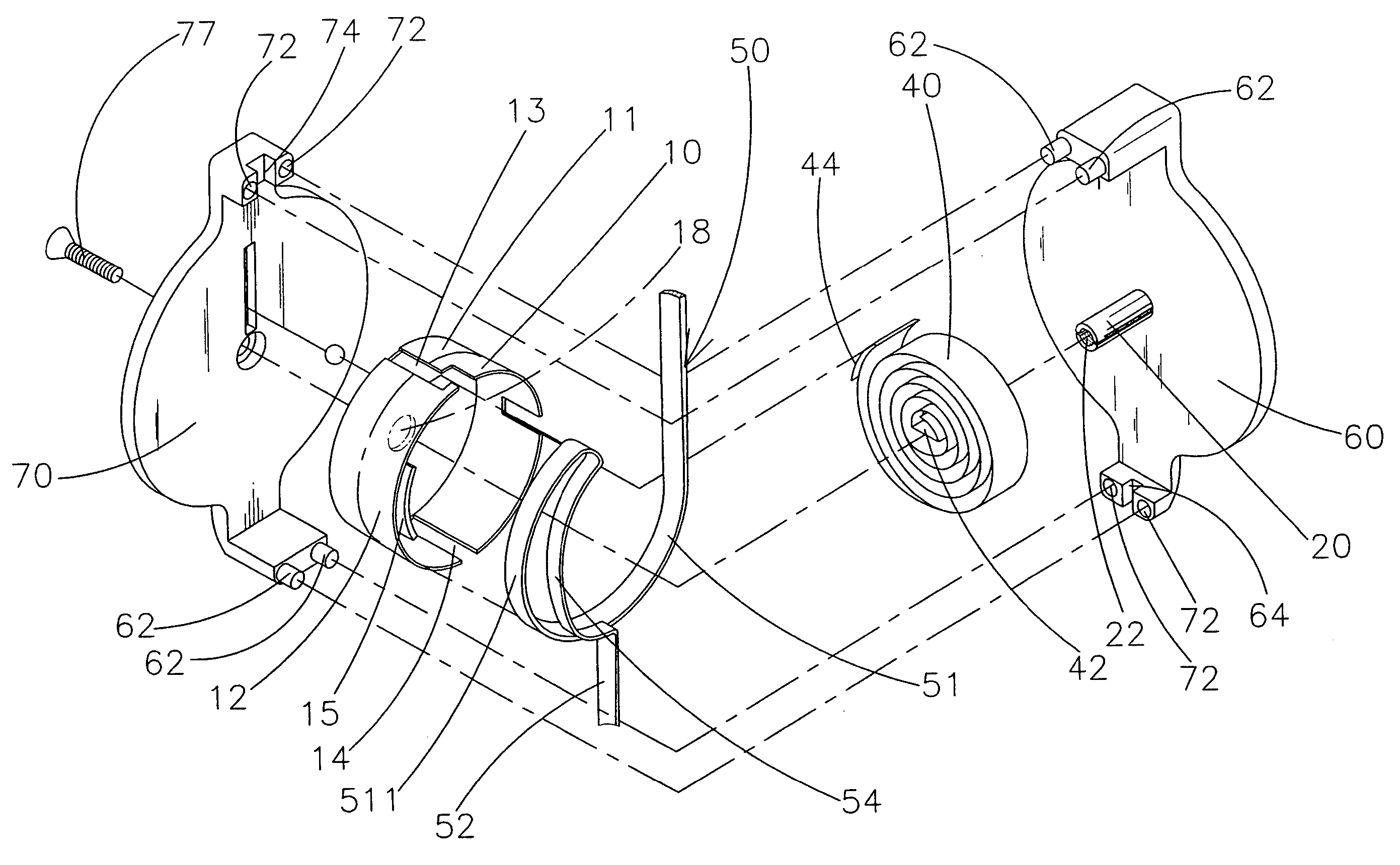 Winding device of winding wheel and wire