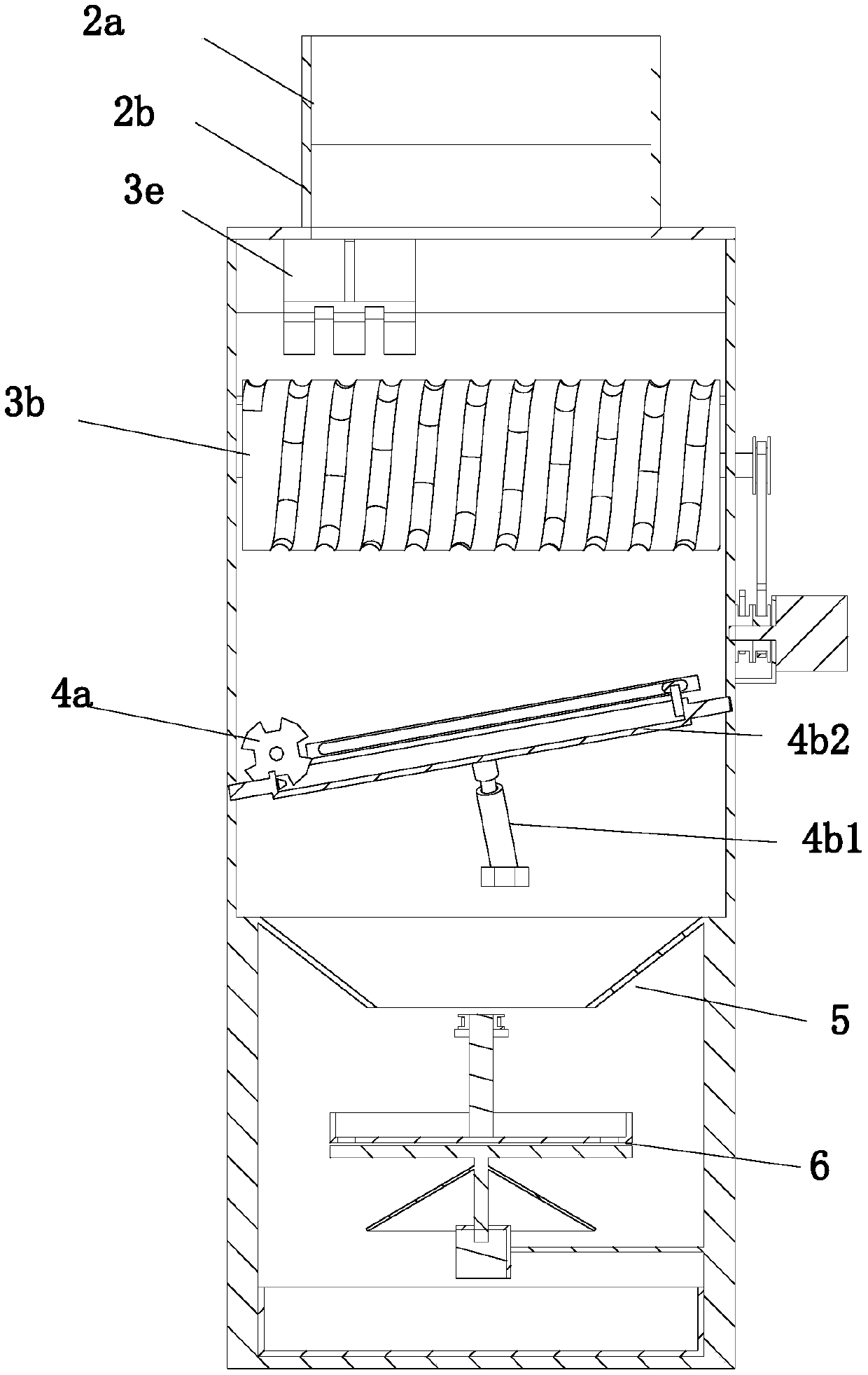 Medicine crushing and grinding mechanism