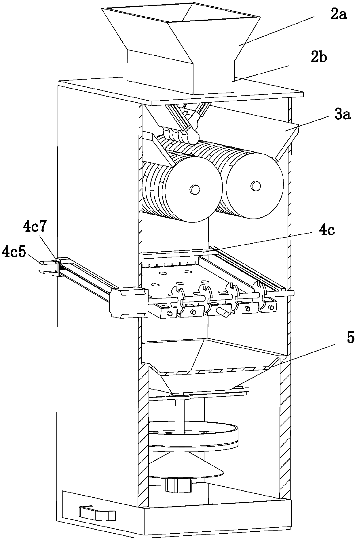 Medicine crushing and grinding mechanism