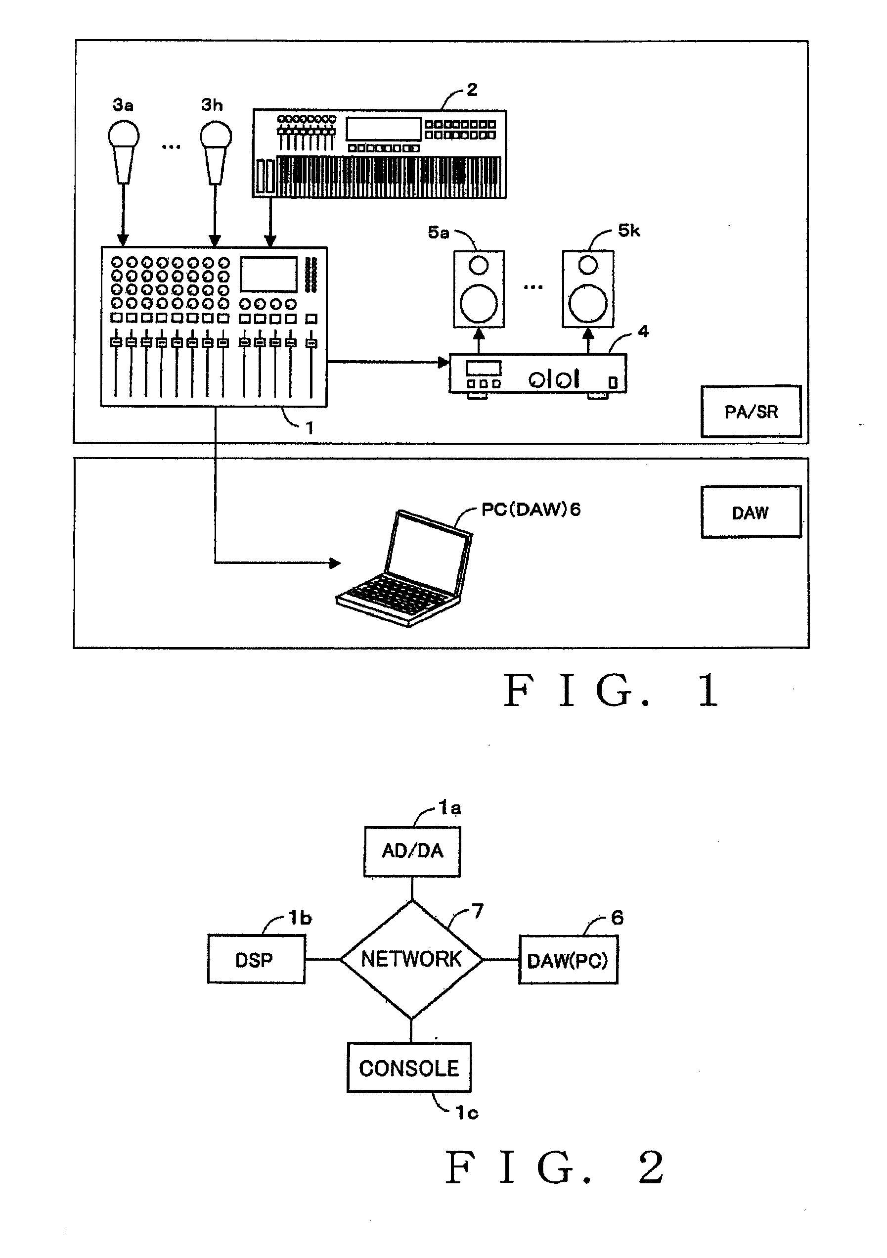 Audio signal processing system and recording method
