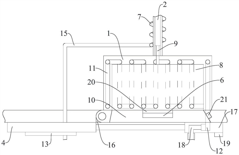 Injection molding machine mold with rapid condensation and separation mechanism