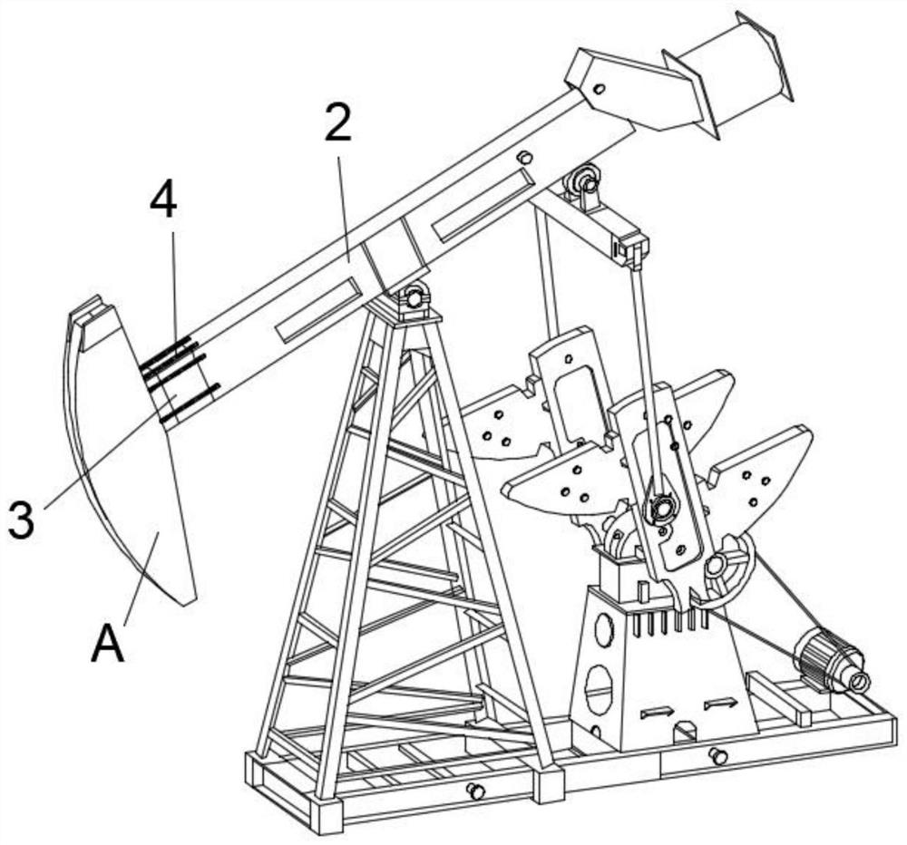 Walking beam type crank balance oil pumping equipment