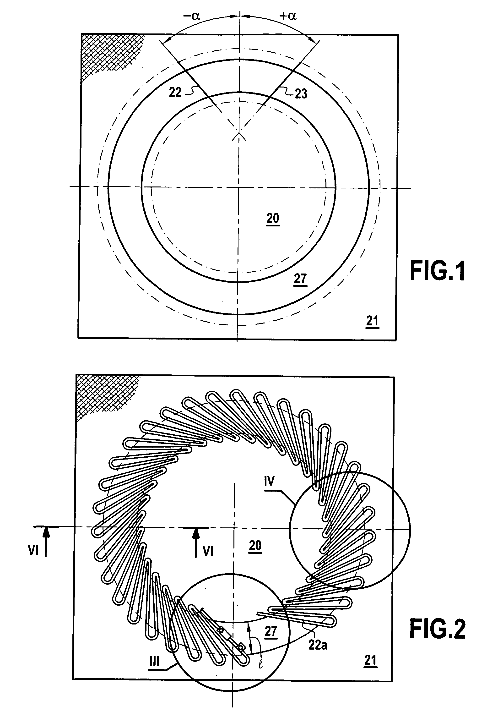 Method of making a unit comprising a casing and diverging portion