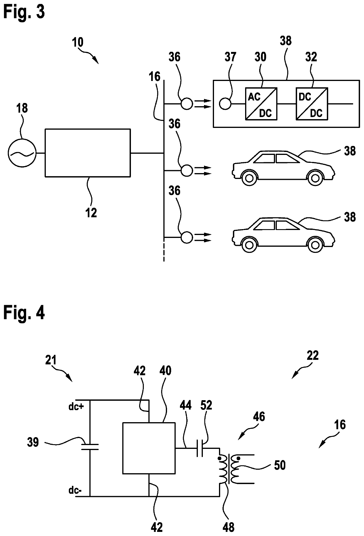 Charging Station with High Frequency Distribution Network