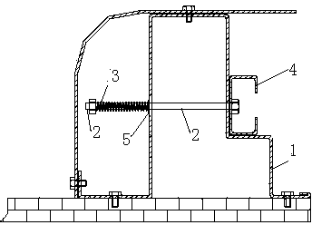 Anti-tearing mechanism of flexible quick roller shutter door