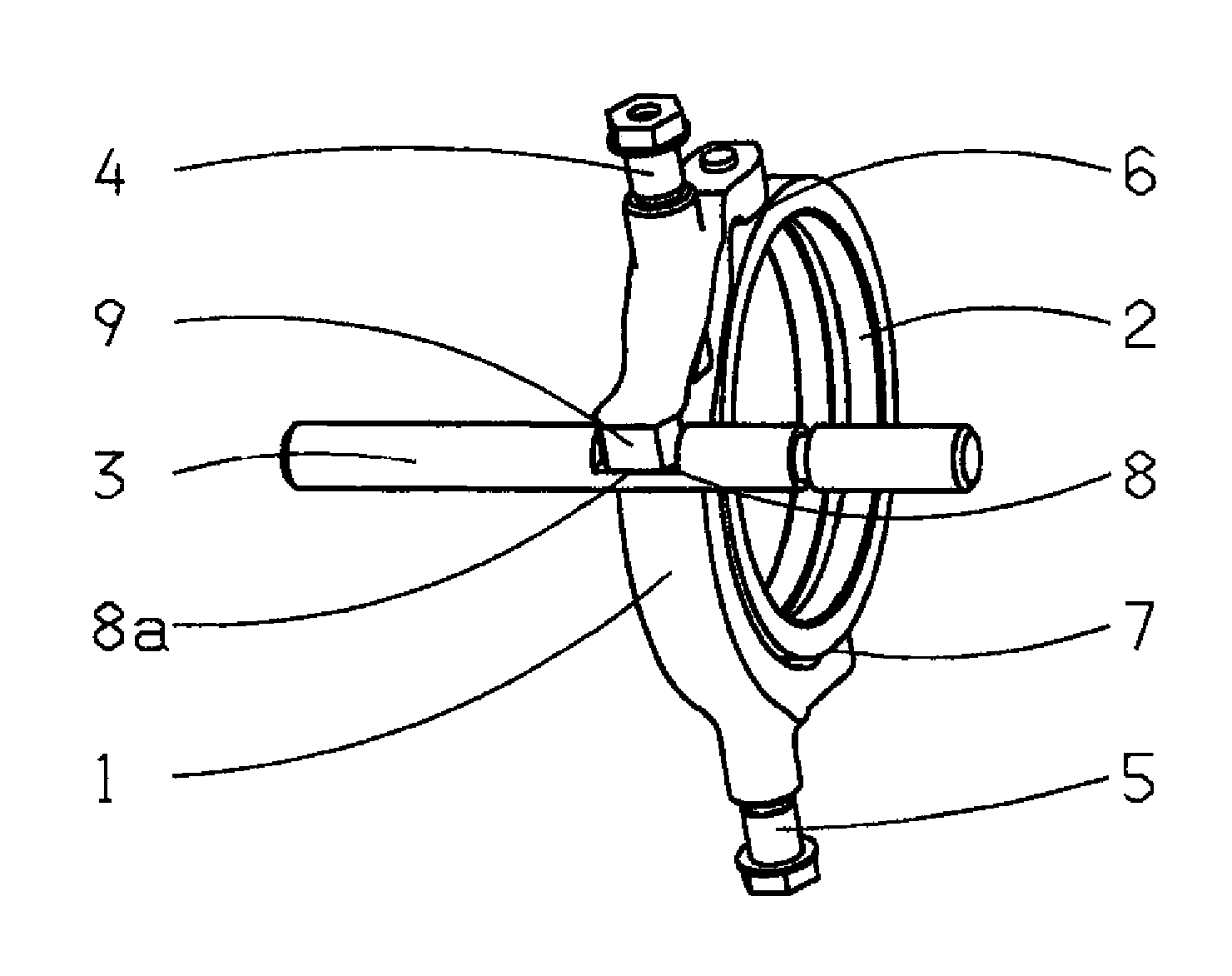 Arrangement of a gear shift fork in a transmission