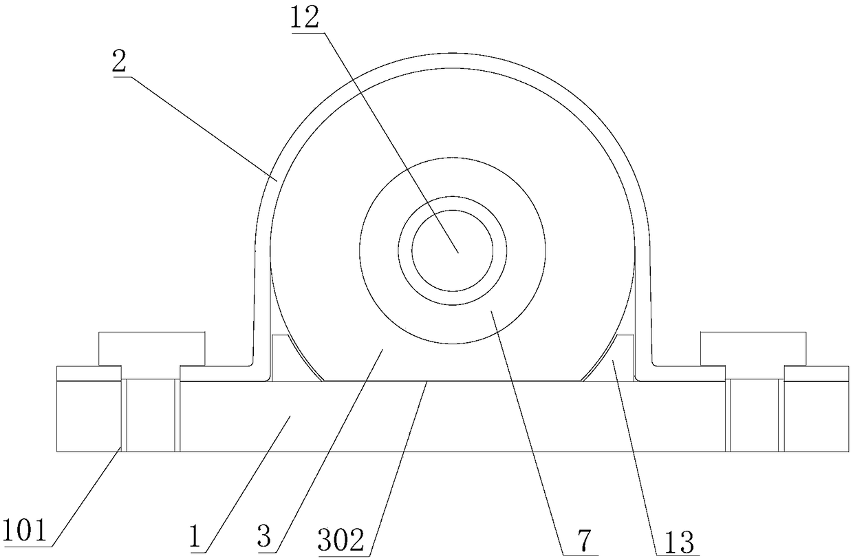 Anti-electric erosion grounding device for variable frequency motor bearings