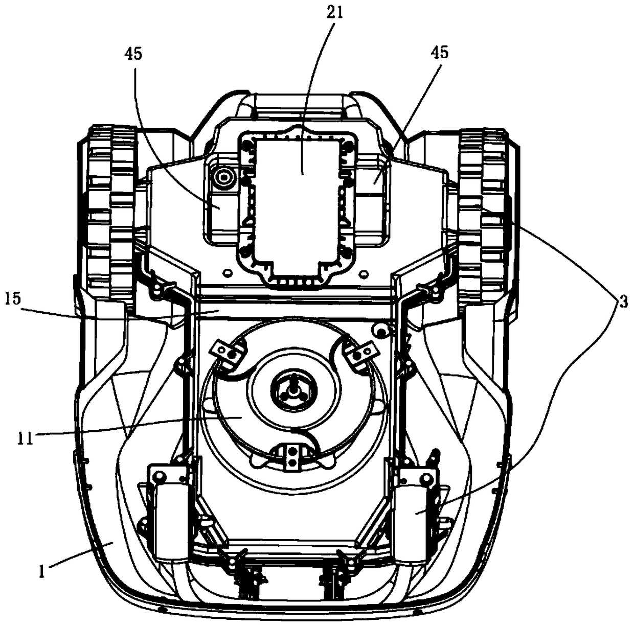 Robot lawn mower and its battery detection method