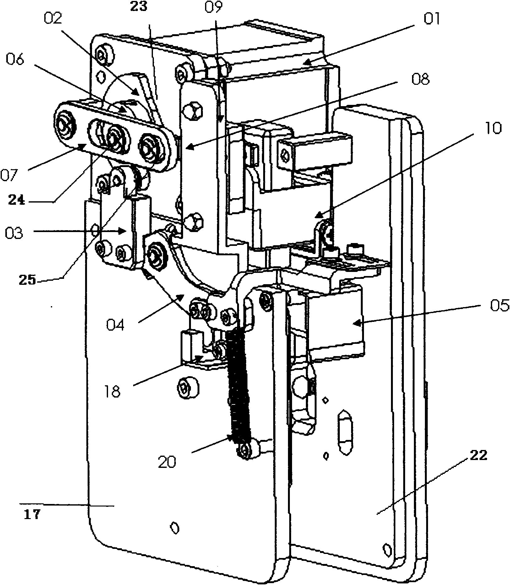 Mechanism for affixing seal on bank note bundle