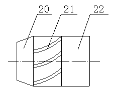 Inner extrusion coating device and extrusion coating method