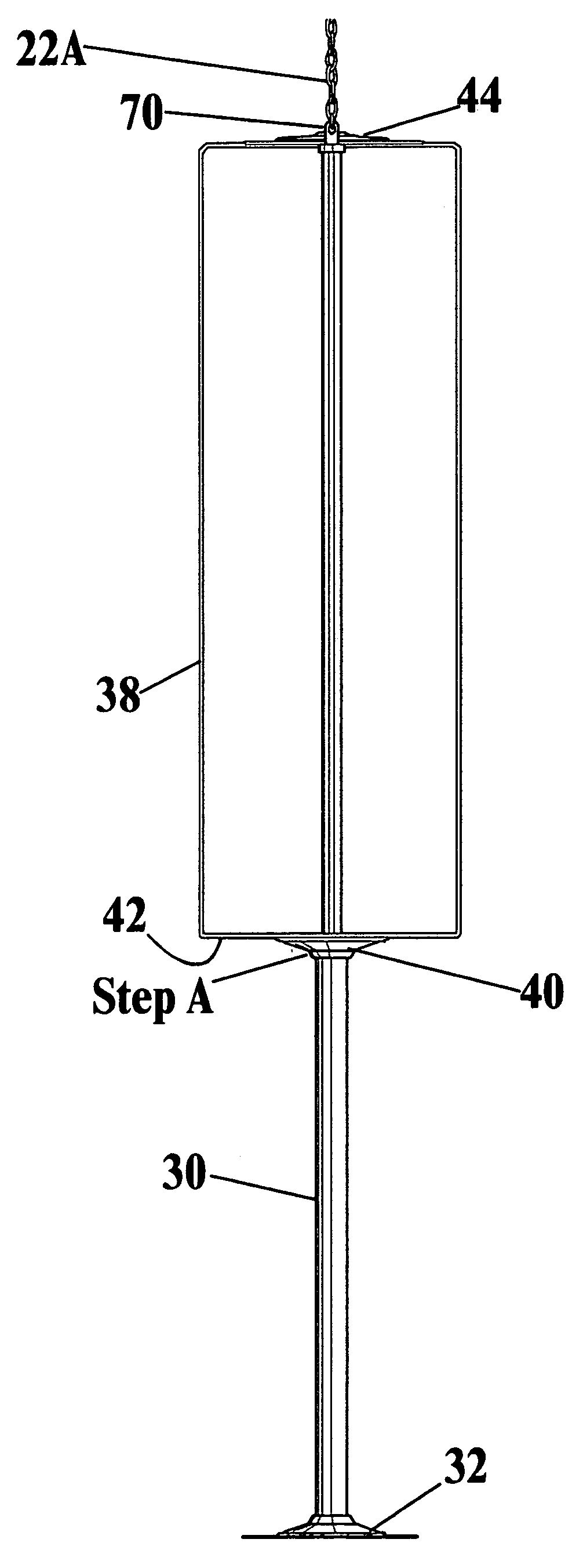 Modular heavy bag with spindle support