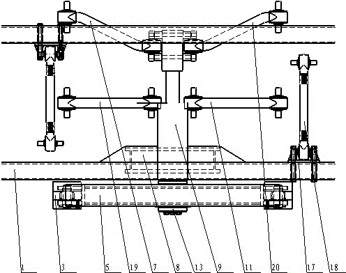 Rear suspension system of wide-body dump truck