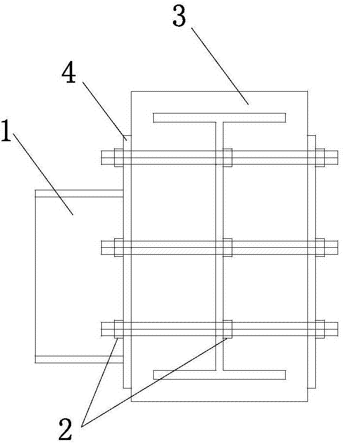 Connecting joint for H-shaped steel beam and steel reinforced concrete beam and manufacturing method