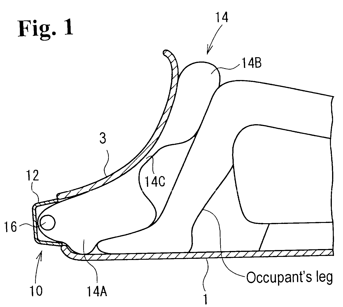 Leg protection system and vehicle having the same