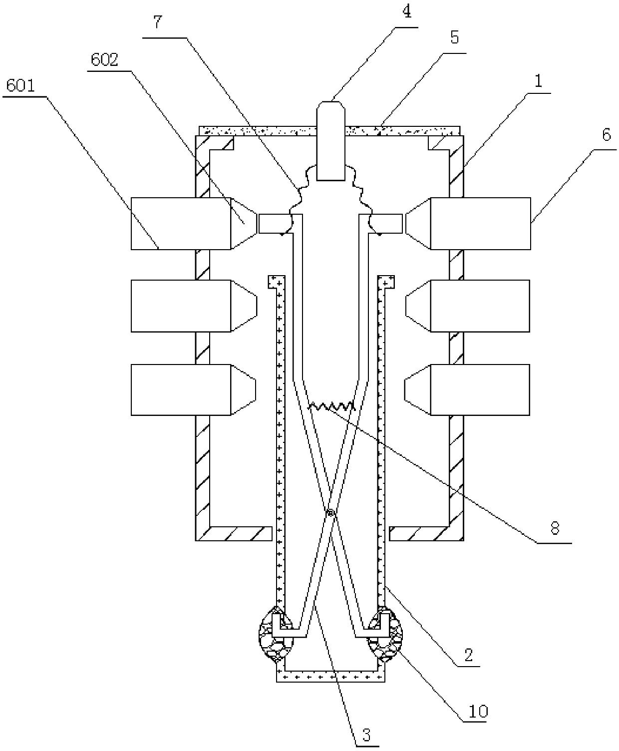 Change-over switch with convenient switching function