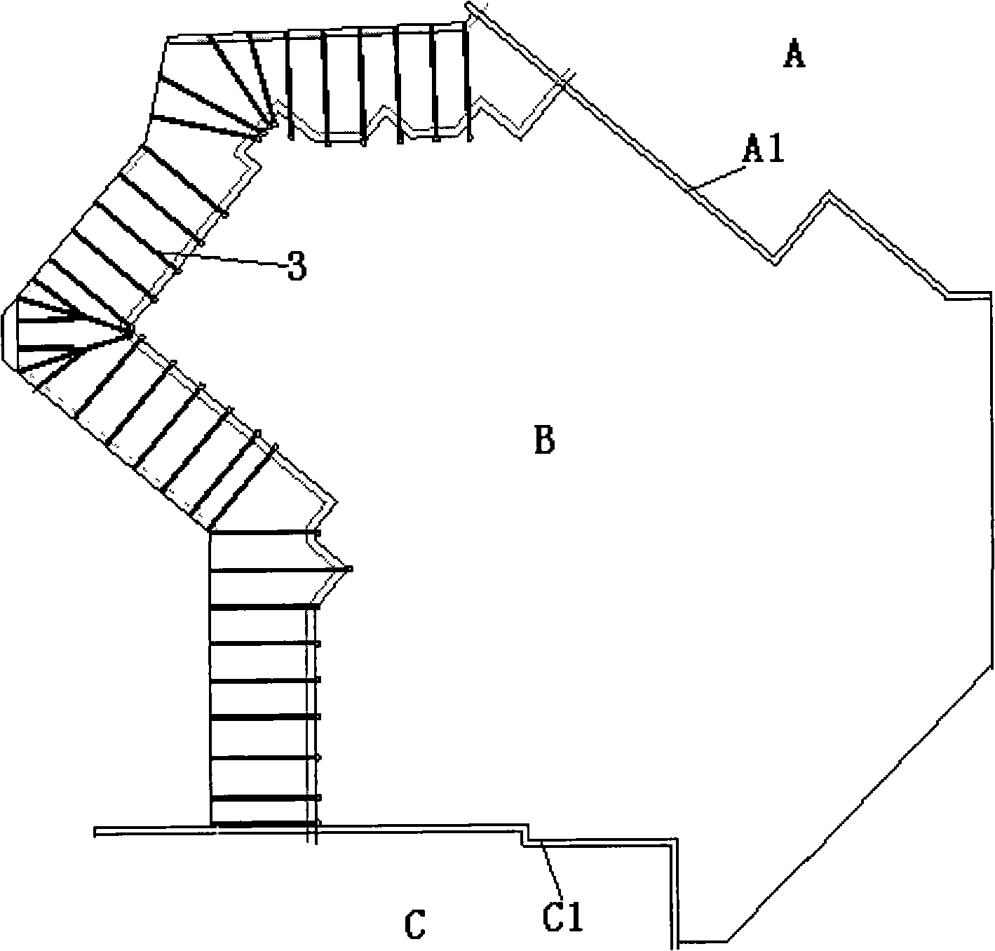 Support system and construction method for smoothening-digging partial center island foundation pit