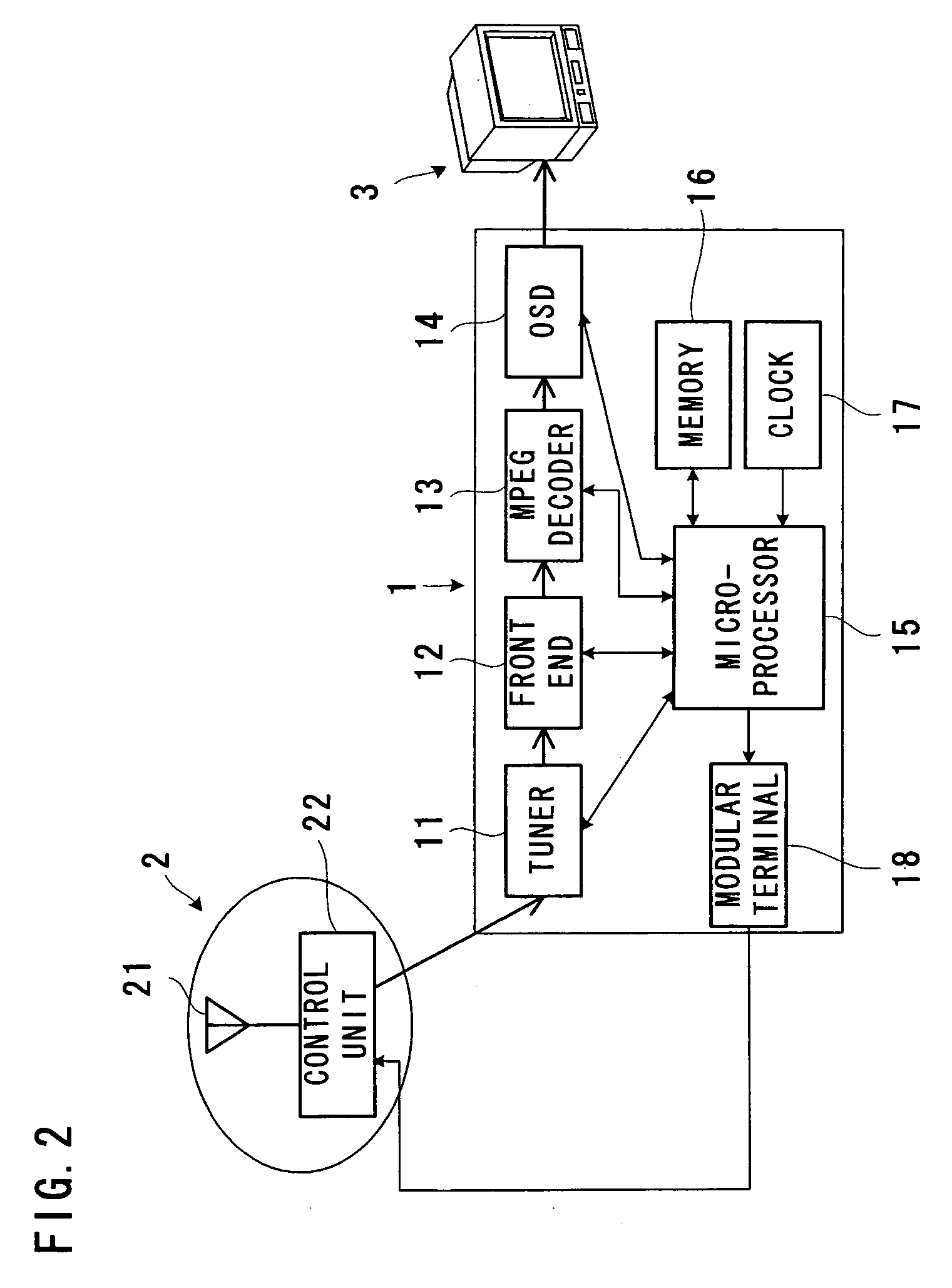 Television broadcast receiver