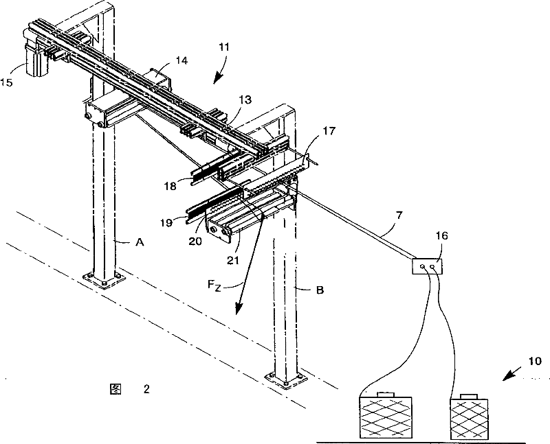 Multiple shaft directions warp knitting machine