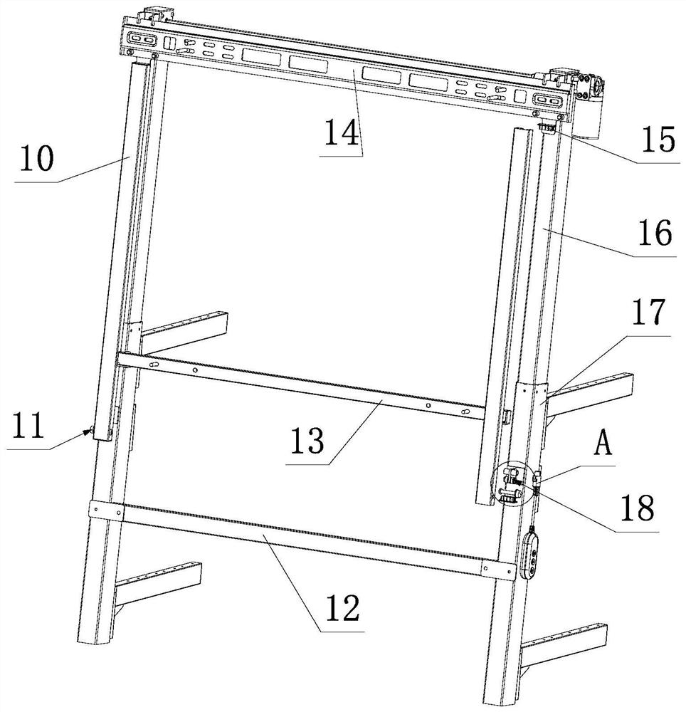 Wall-mounted lifting storage rack