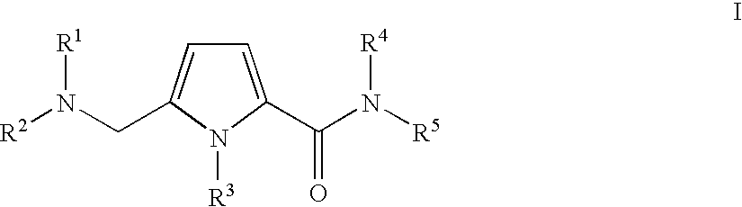 Substituted 5-aminomethyl-1H-pyrrole-2-carboxylic acid amides