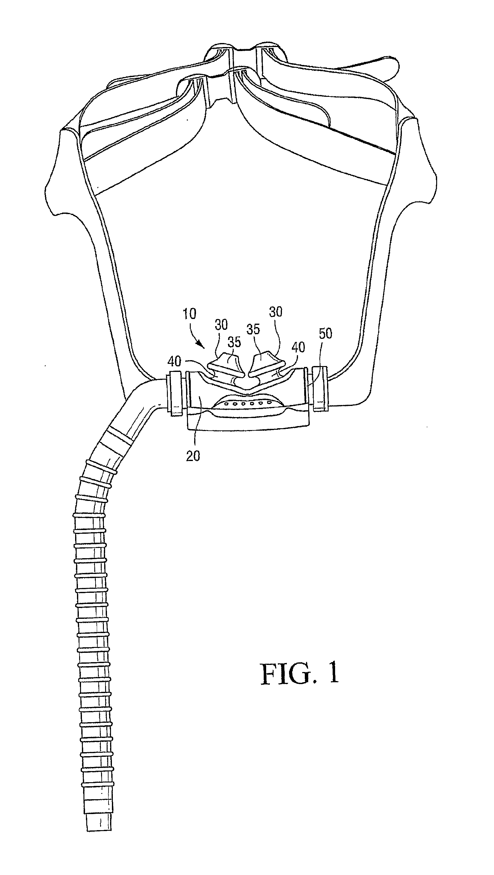 Nasal prongs for mask system