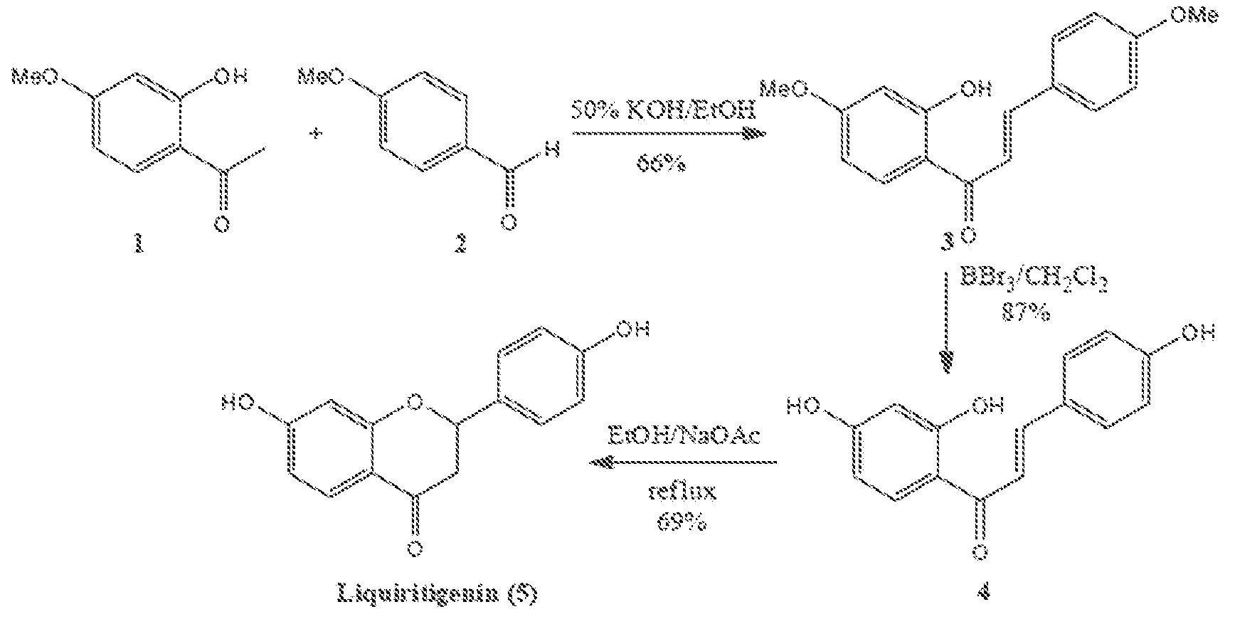 Liquiritigenin and derivatives as selective estrogen receptor beta agonists