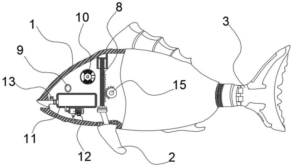 Bionic robotic fish with multi-drive system