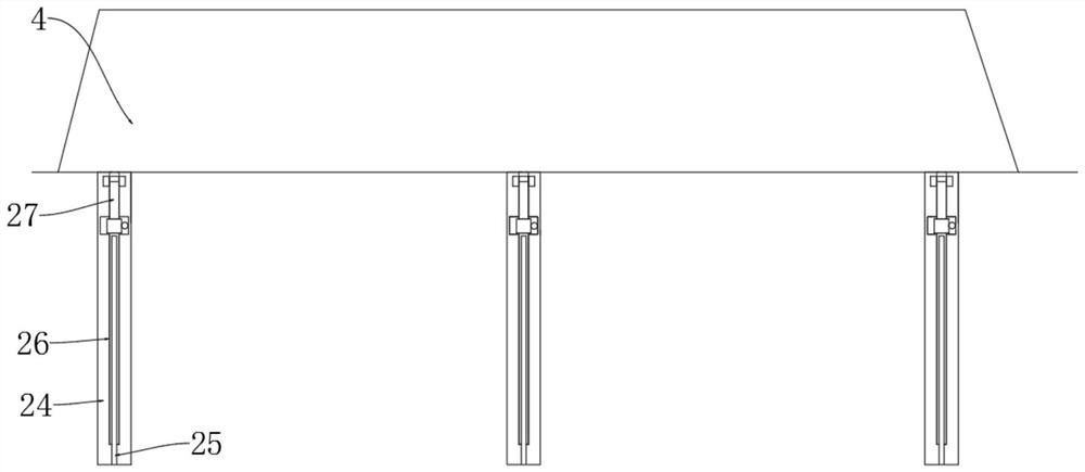 Closed strip-shaped coal yard monitoring device