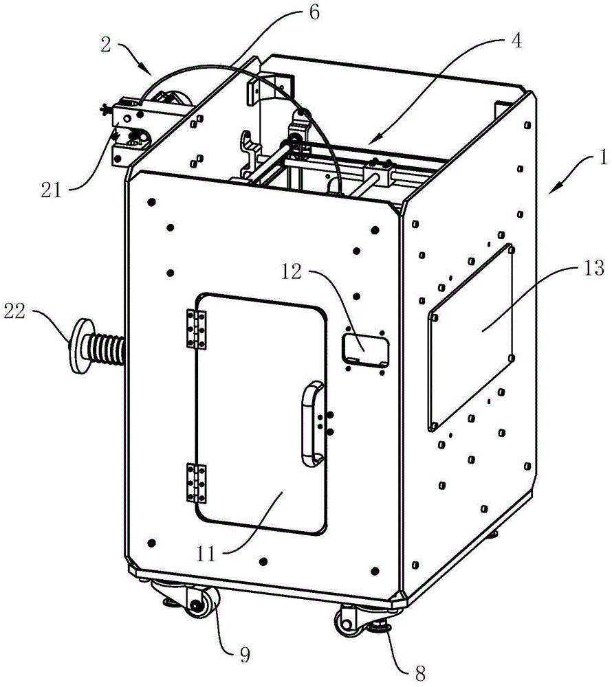 A self-returning 3D printer