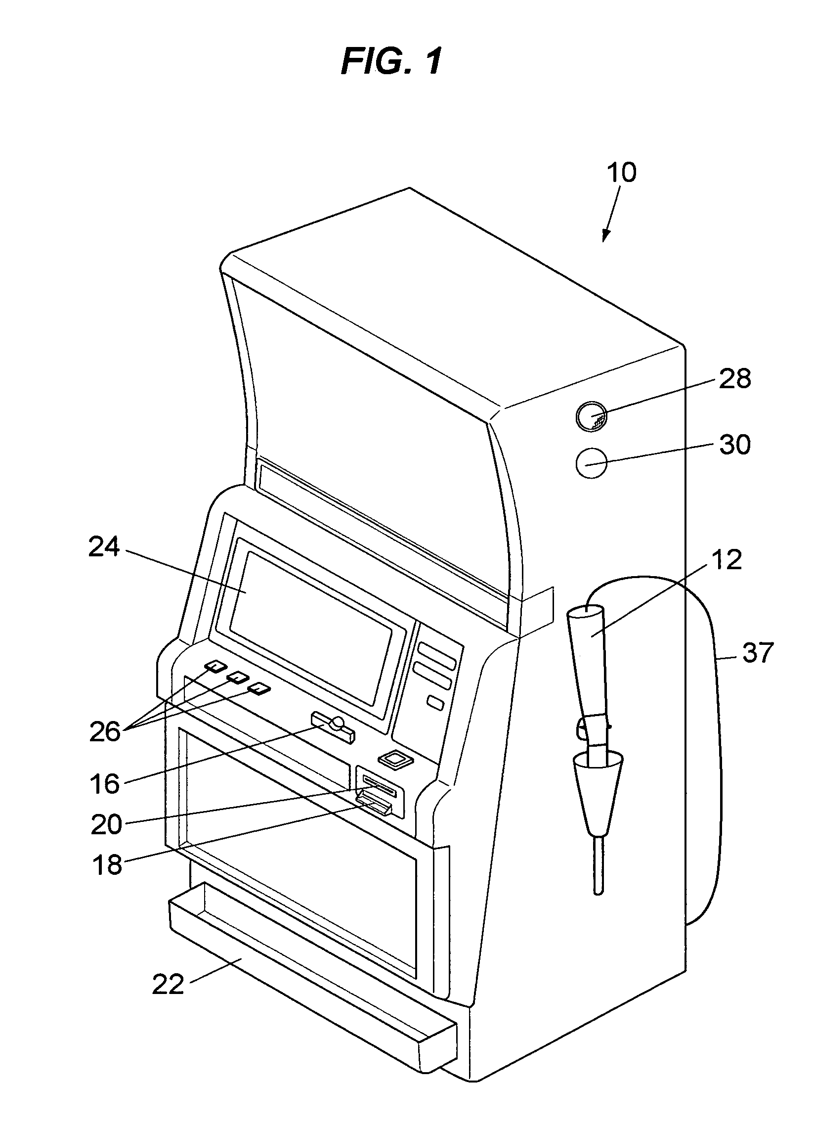 Electronic gaming unit with virtual object input device