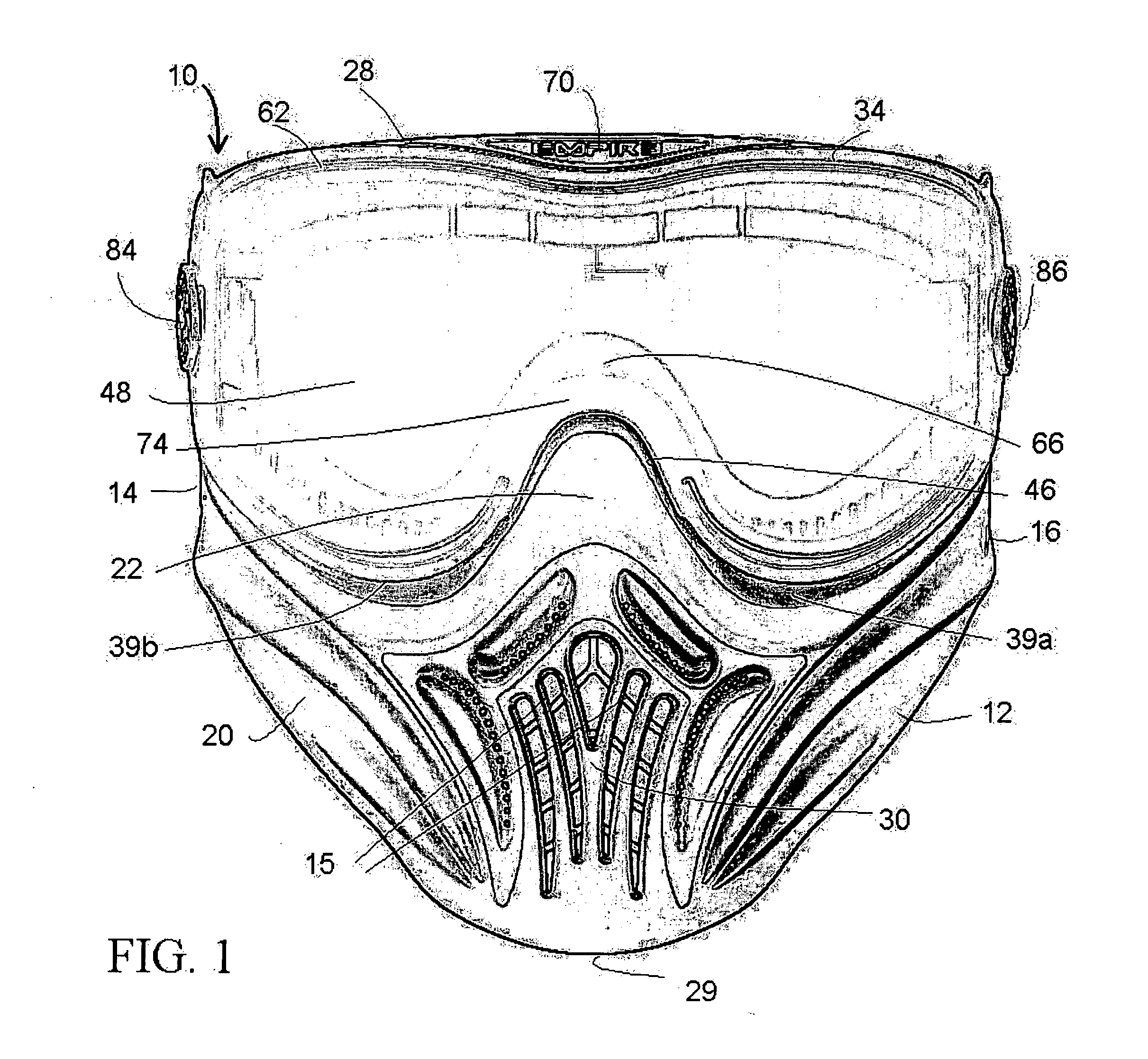 Face mask and goggle system