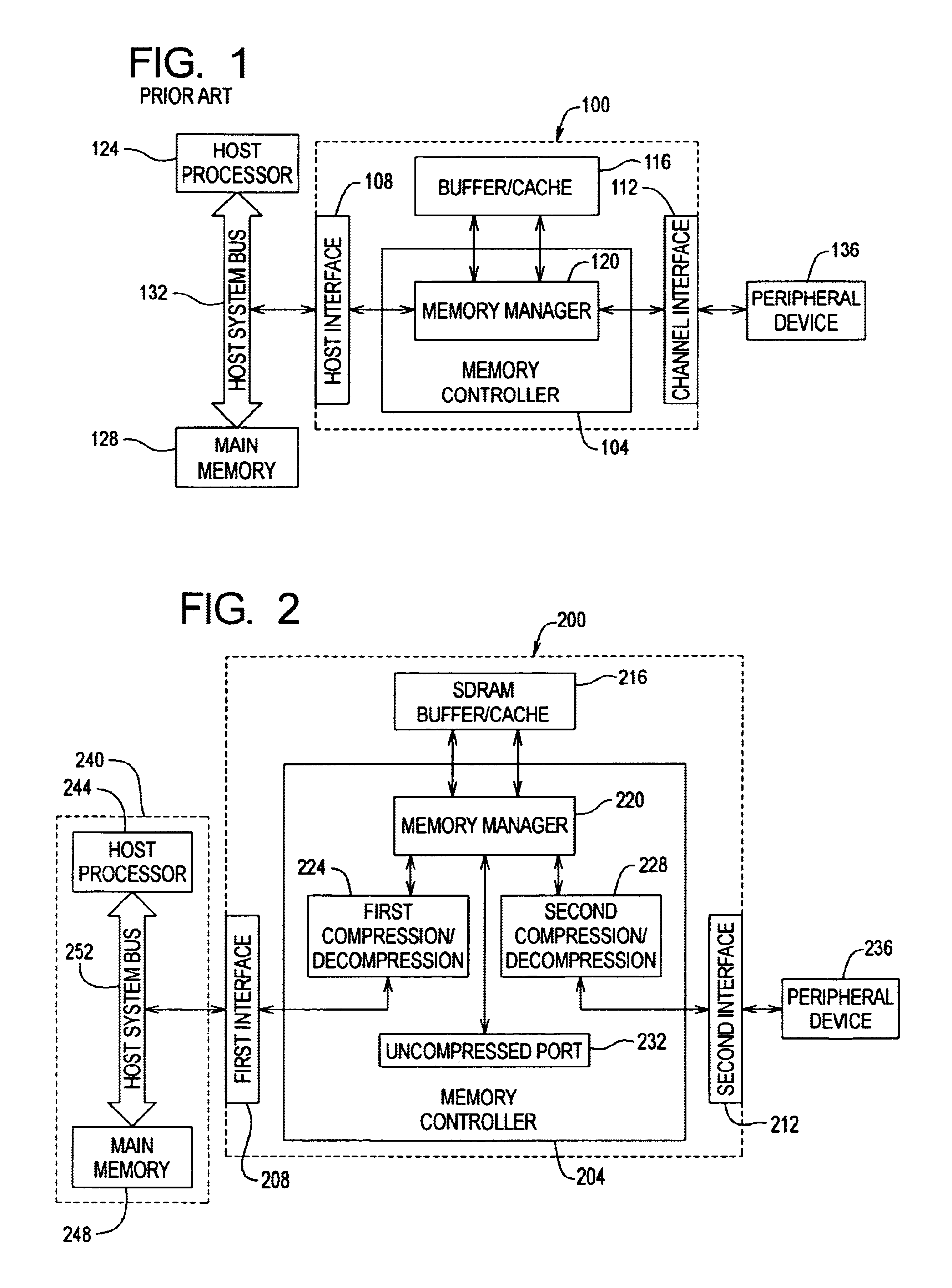 Method and apparatus for using data compression as a means of increasing buffer bandwidth
