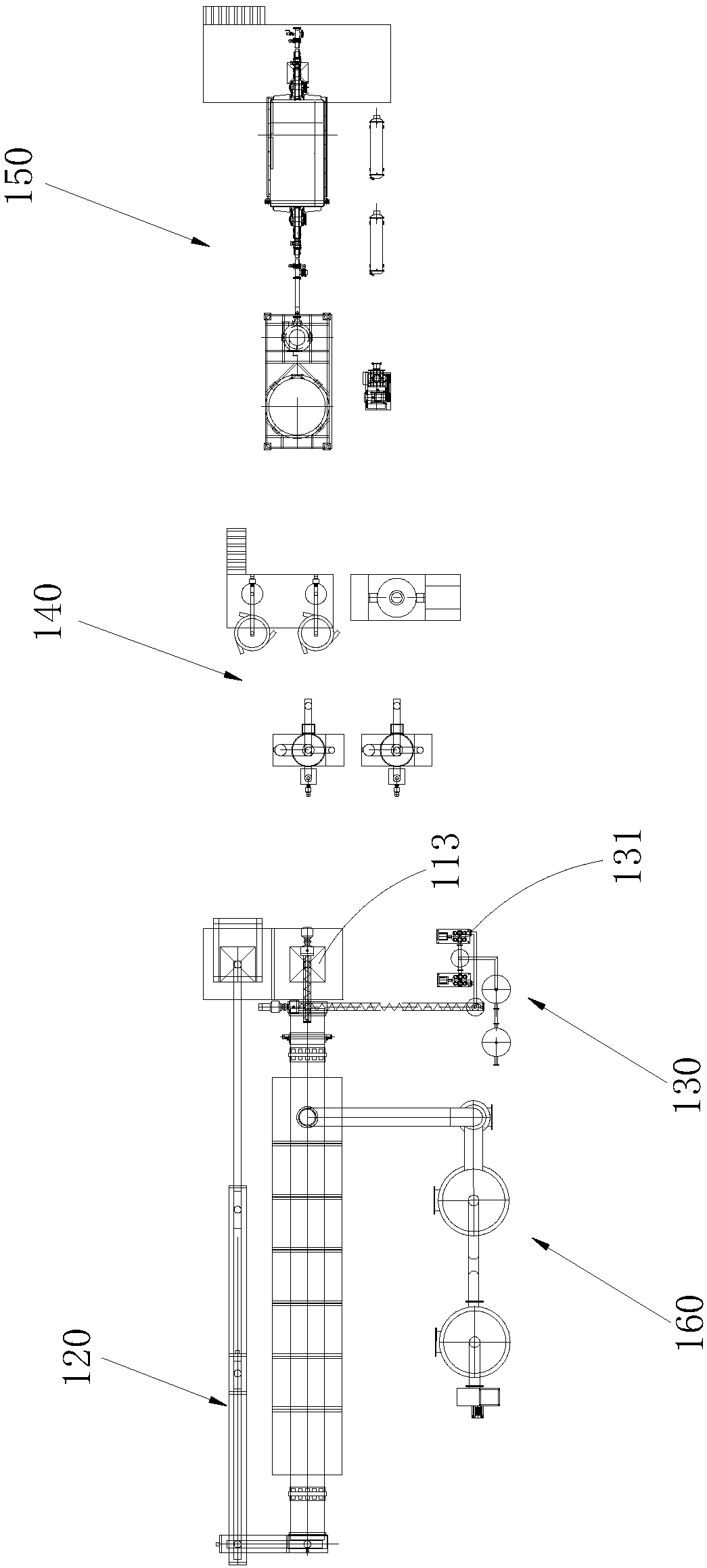 Production system for producing industrial copper powder based on pyrolysis and hydrogen embrittlement principles