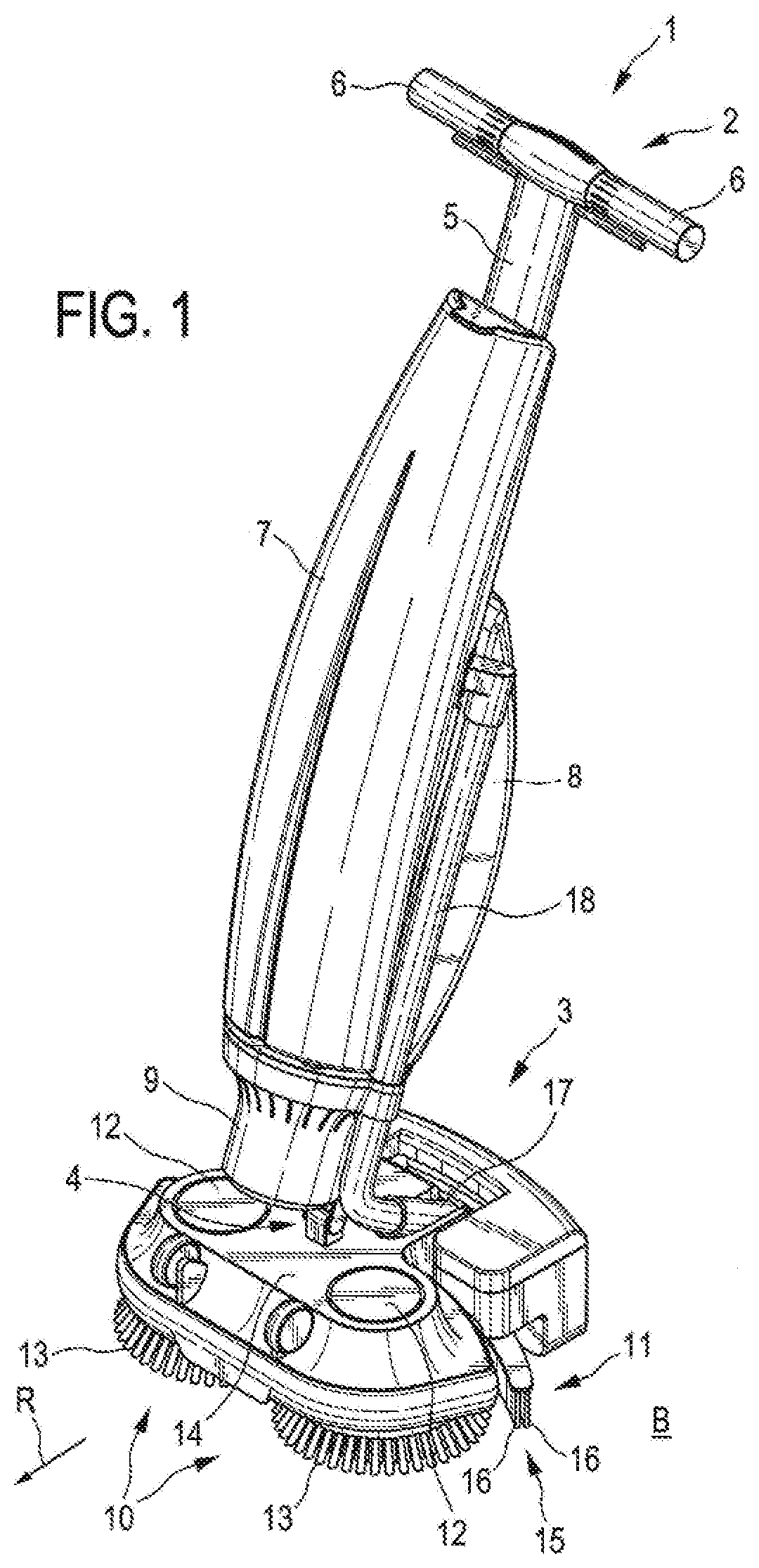 Wet-Cleaning Apparatus for the Wet Cleaning of a Floor Surface