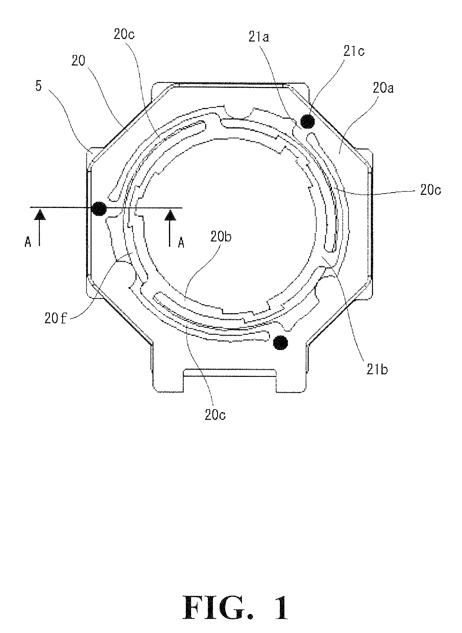 Camera module with improved leaf spring attachment