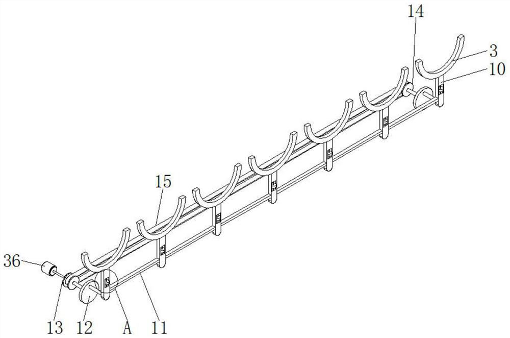 A conveying cylinder electroplating feeding table with position adjustment function