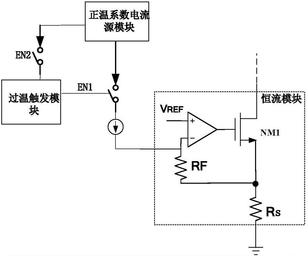 Sectional temperature compensation circuit