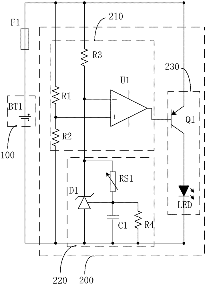 Power monitoring circuit and equipment