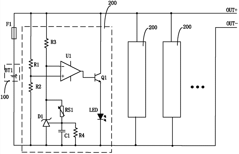 Power monitoring circuit and equipment