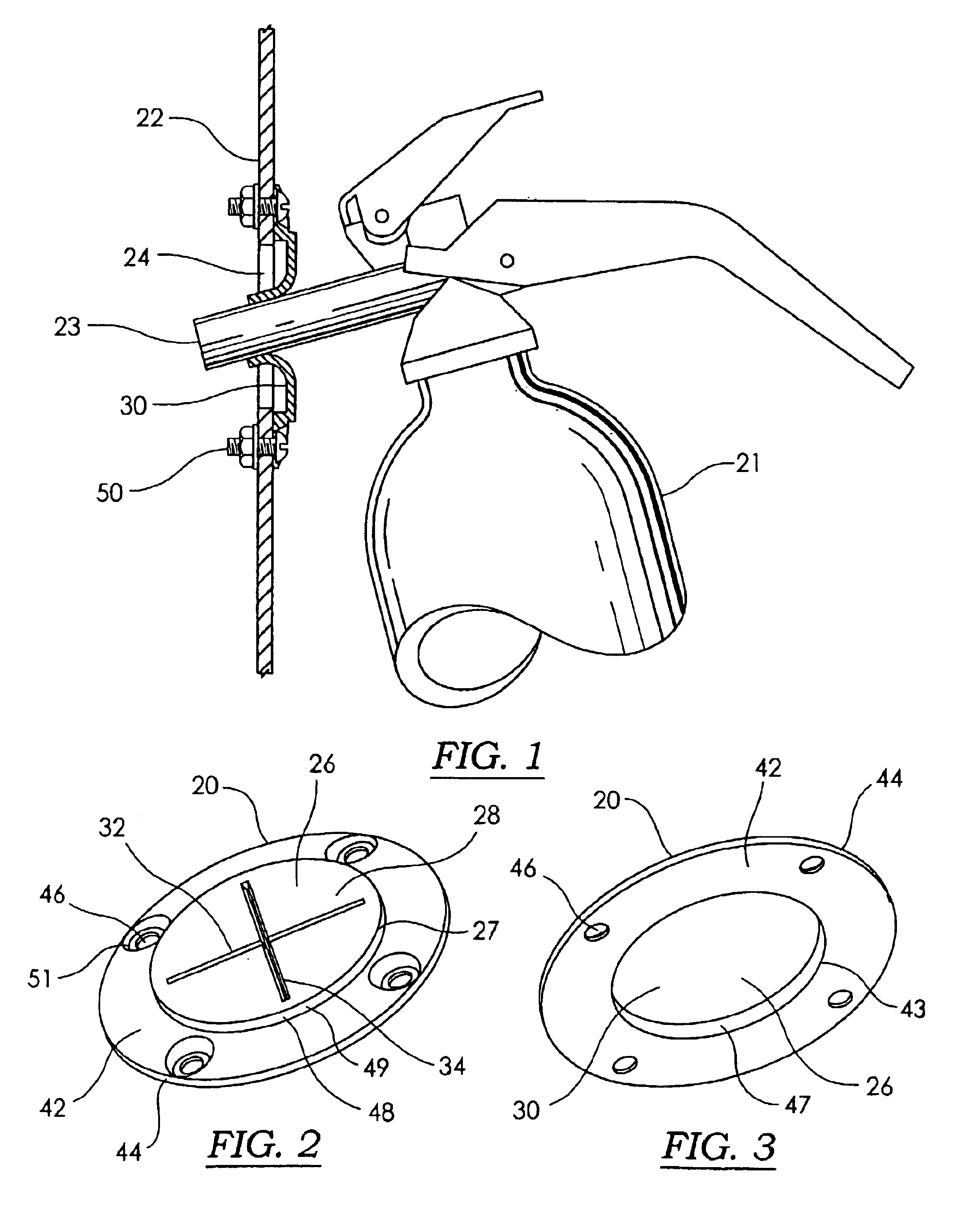 Fire port with frangible crosshair